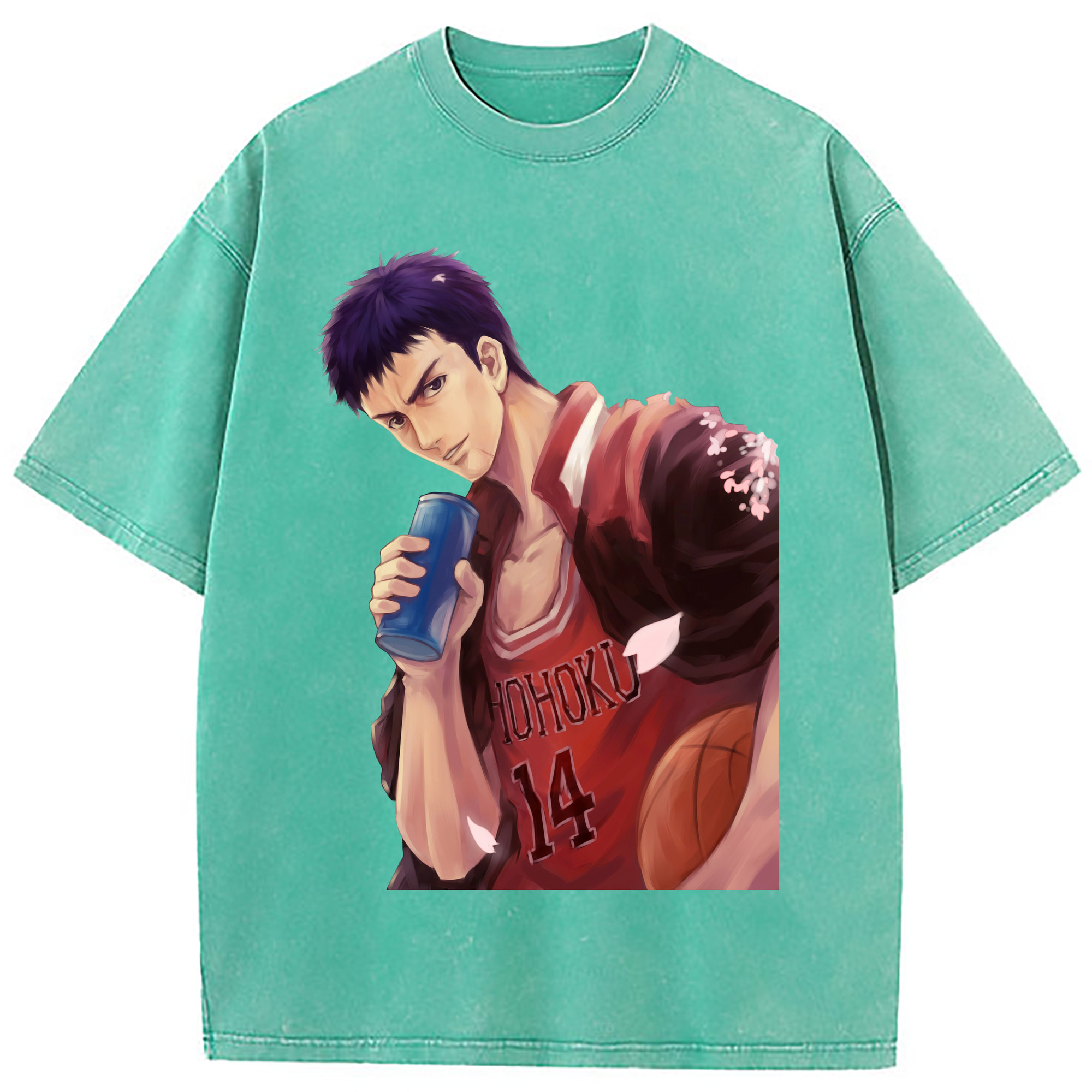 （画像用） SLAM DUNK／スラムダンク 綿100% ヴィンテージ風 半袖Tシャツ（フロントプリント）